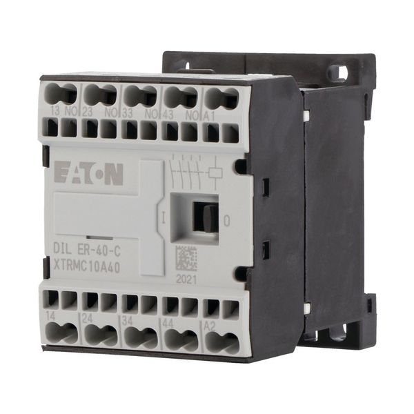 Contactor relay, 24 V DC, N/O = Normally open: 4 N/O, Spring-loaded terminals, DC operation image 9