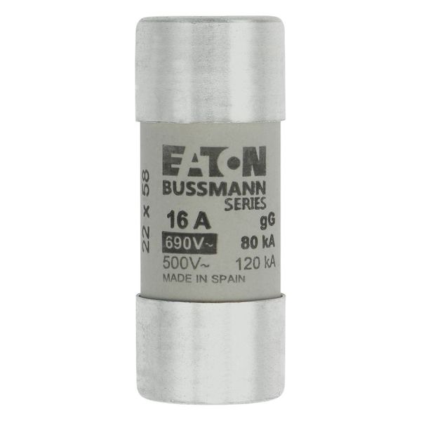 Fuse-link, LV, 16 A, AC 690 V, 22 x 58 mm, gL/gG, IEC image 5