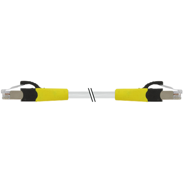 RJ45 St. 0°/RJ45 St. 0°, Gigabit  4x2xAWG27 shielded gr UL 50m image 1