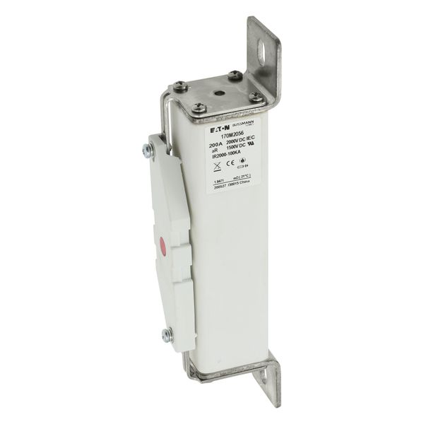 Fuse-link, high speed, 200 A, DC 2000 V, 39 x 66 x 216 mm, aR, IEC, with indicator image 9