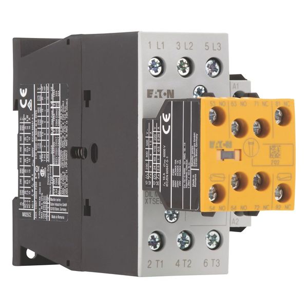 Safety contactor, 380 V 400 V: 11 kW, 2 N/O, 3 NC, 110 V 50 Hz, 120 V 60 Hz, AC operation, Screw terminals, With mirror contact (not for microswitches image 13