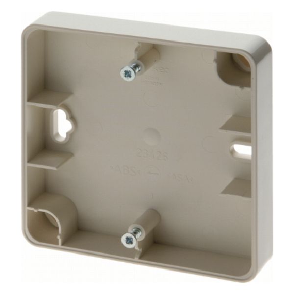 Surface-mtd housing flat, surface-mtd, white image 1