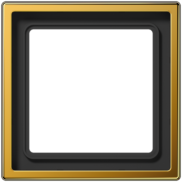 1-gang frame, shiny gold LS981GGO image 1