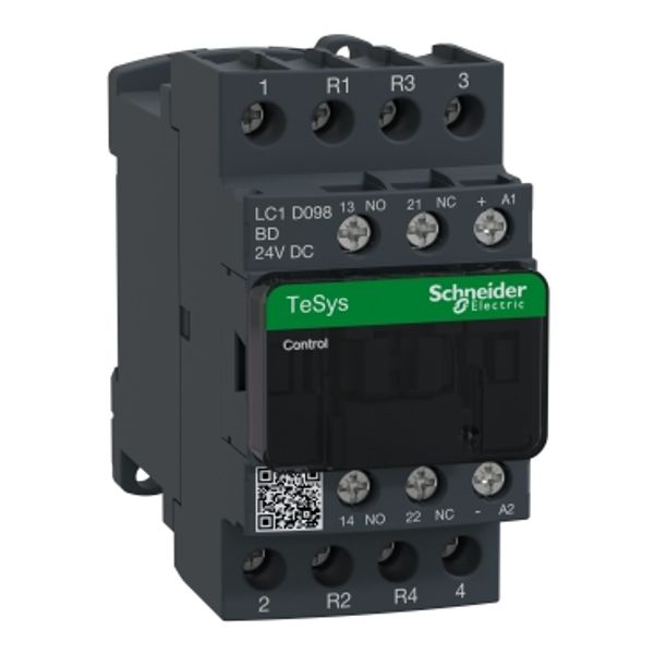 TeSys Deca contactor - 4P(2 NO + 2 NC) - AC-1 - = 440 V 20 A - 24 V DC coil image 3