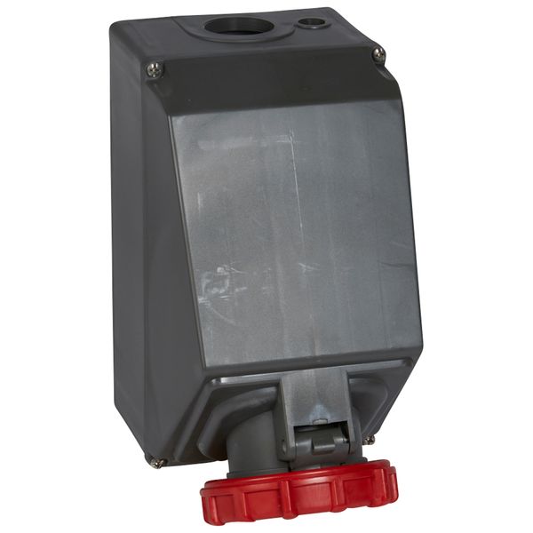 Surface mounting socket Hypra- IP 66/67-55 - 380/415 V~ - 125A - 3P+N+E -plastic image 1