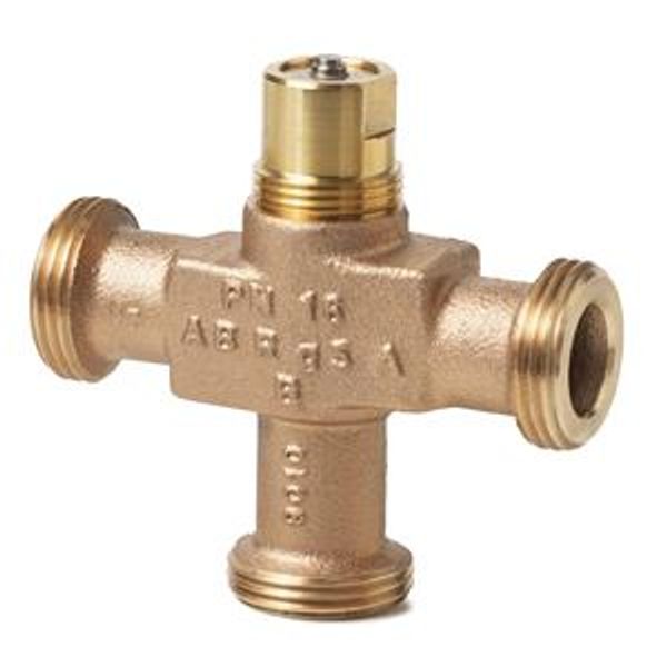 VXG44.15-0.63 - 3-port seat valve, external thread, PN16, DN15, kvs 0.63 image 1