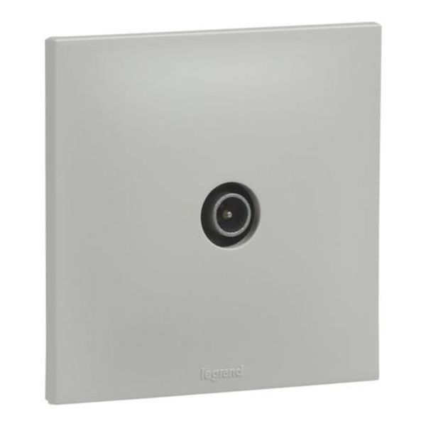 Urbano terminal TV socket in grey finish image 1