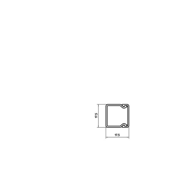 WDKH-20020RW Wall trunking system halogen-free 20x20x2000 image 2