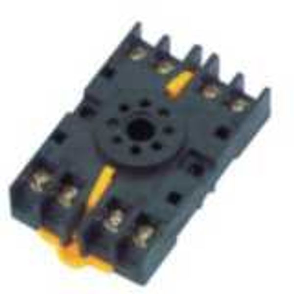 Socket, DIN rail/surface mounting, 8-pin, screw terminals image 2