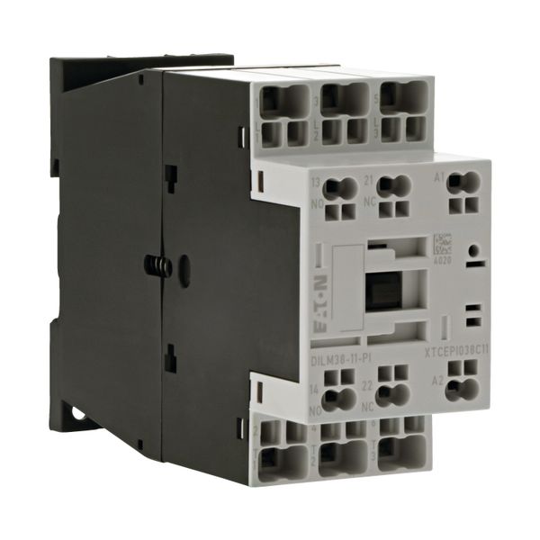 Contactor, 3 pole, 380 V 400 V 18.5 kW, 1 N/O, 1 NC, 230 V 50/60 Hz, AC operation, Push in terminals image 10