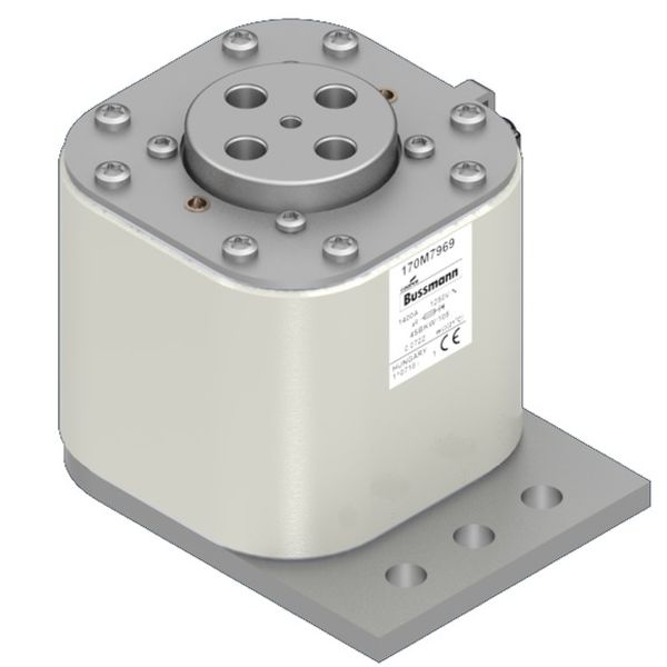 Fuse-link, high speed, 1400 A, AC 1250 V, size 4, 100 x 133 x 106 mm, aR, IEC, single indicator image 3