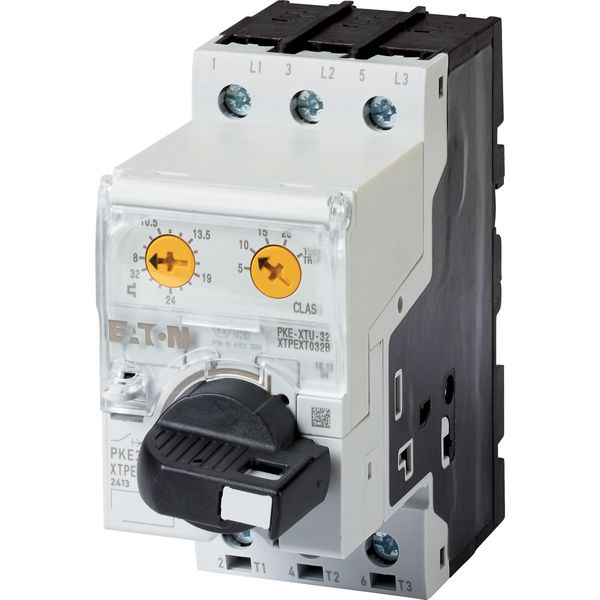 Motor-protective circuit-breaker, Complete device with AK lockable rotary handle, Electronic, 8 - 32 A, 32 A, With overload release, Screw terminals image 4