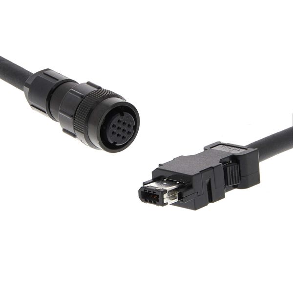 1S series servo encoder cable, 5m, 230V: 900W-1.5kW, 400V: 400W-15kW image 1