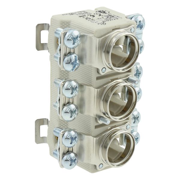 Fuse-base, LV, 63 A, AC 400 V, D02, 3P, IEC, DIN rail mount, suitable wire 1.5 - 4 mm2, 2xM5 o/p terminal, 2xM5 i/p terminal image 46