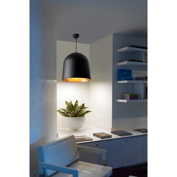 CRATER BLACK PENDANT LAMP 3 X E27 40W image 2