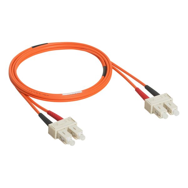 Patch cord fiber optic SC/SC (50/125µm) OM2 1m image 1