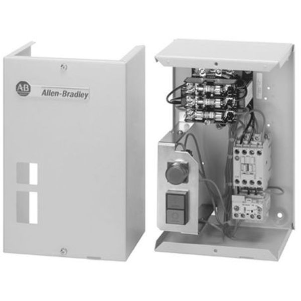 Allen-Bradley 109-C60FDE1G Starter, IEC, IP66/NEMA 3/4/12 Mtl, 60 A, Auto Electronic Overload Relay, 18-90 A, Separate Control, 110V 50Hz / 120V 60Hz, 3 Phase, No added options, E1G image 1