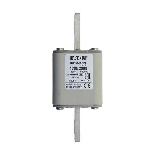 Fuse-link, high speed, 400 A, AC 500 V, 55 x 55 x 140 mm, aR, IEC, with indicator image 15