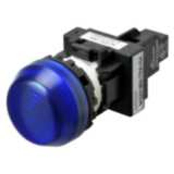 Indicator M22N semi-spherical, CAP COLOR BLUE, LED BLUE, LED VOLTAGE 1 image 2