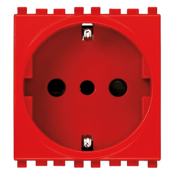 2P+E 16A P30 outlet red image 1