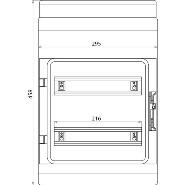 Surface mountable insul. enclosure IP 54 for DIN rail mounted devices  image 2