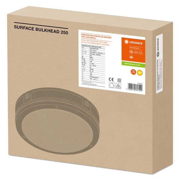 SURFACE BULKHEAD 250 SENSOR 10W 830 WT IP65 image 6