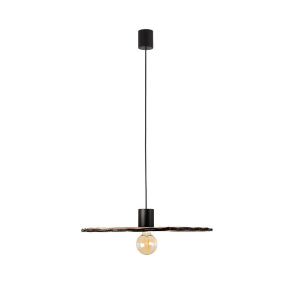 COSTAS PENDANT BLACK S. RATAN E27 ø600x20xø600 image 1