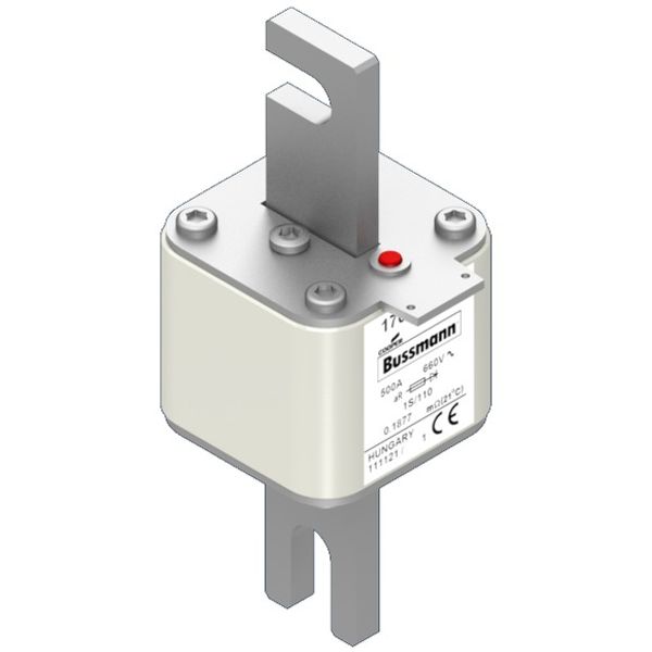 Fuse-link, high speed, 250 A, AC 1000 V, Size 00, 30 x 67 x 128 mm, aR, IEC, single indicator image 2