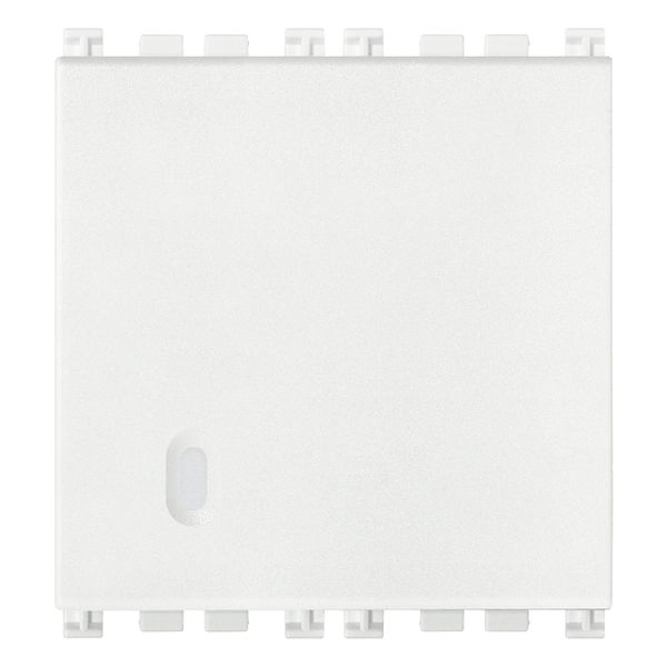 1P NO 10A 2M push button screwless white image 1