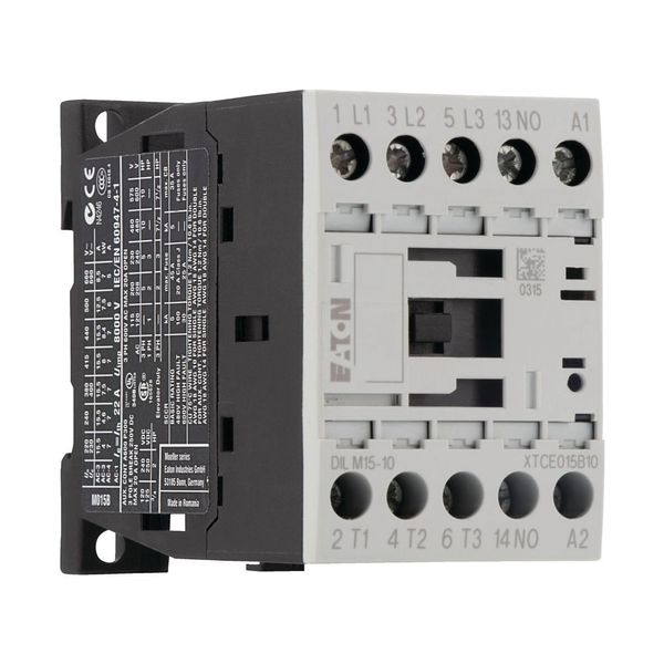 Contactor, 3 pole, 380 V 400 V 7.5 kW, 1 N/O, 400 V 50 Hz, 440 V 60 Hz, AC operation, Screw terminals image 10