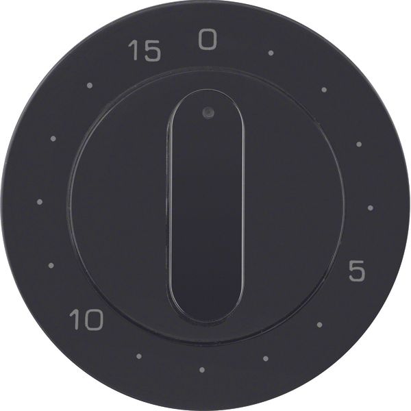Centre plate for mechanical timer, R.1/R.3, black glossy image 1