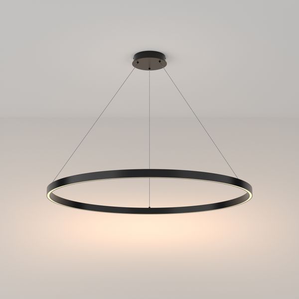 Modern Rim Pendant lamp Black image 1