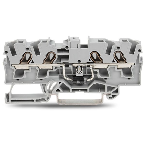 Component terminal block 4-conductor with diode 1N5408 gray image 3