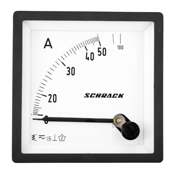 Ammeter, 72x72mm, 50A, AC, Direct measuring image 2