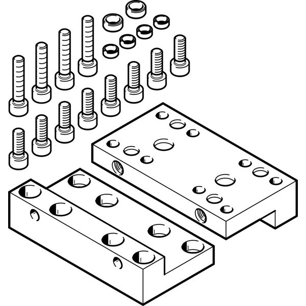 EHAM-H1-32-L2-120 Adapter plate kit image 1