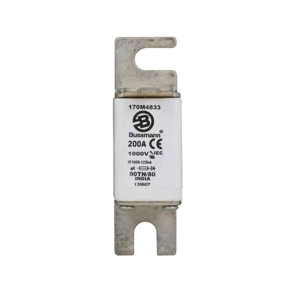 Fuse-link, high speed, 200 A, AC 1000 V, size 00, 30 x 47 x 98 mm, aR, DIN, IEC, type T indicator image 7