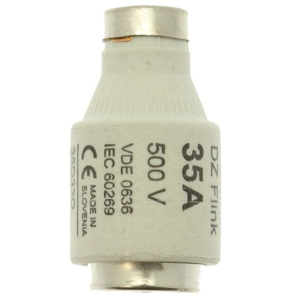 Fuse-link, low voltage, 35 A, AC 500 V, D3, 27 x 16 mm, gR, IEC, fast-acting image 2
