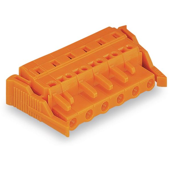 1-conductor female connector CAGE CLAMP® 2.5 mm² orange image 1