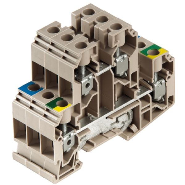 Multi-tier modular terminal, Screw connection, 10 mm², 800 V, 57 A, Nu image 1