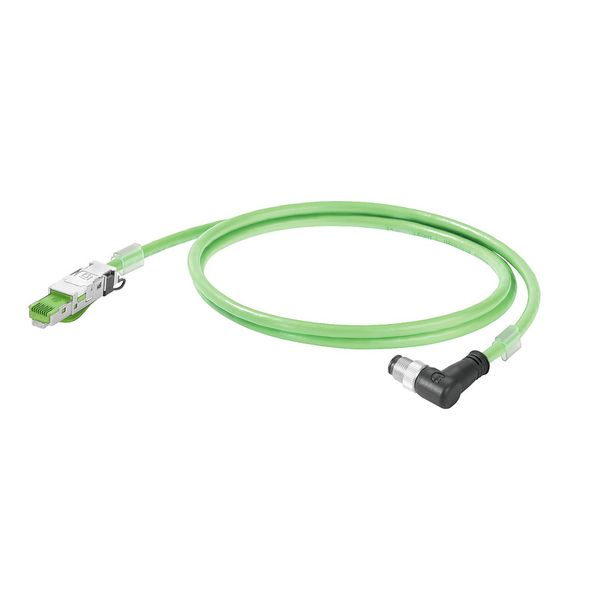 PROFINET Cable (assembled), M12 D-code – IP 67 angled pin, RJ45 IP 20, image 3