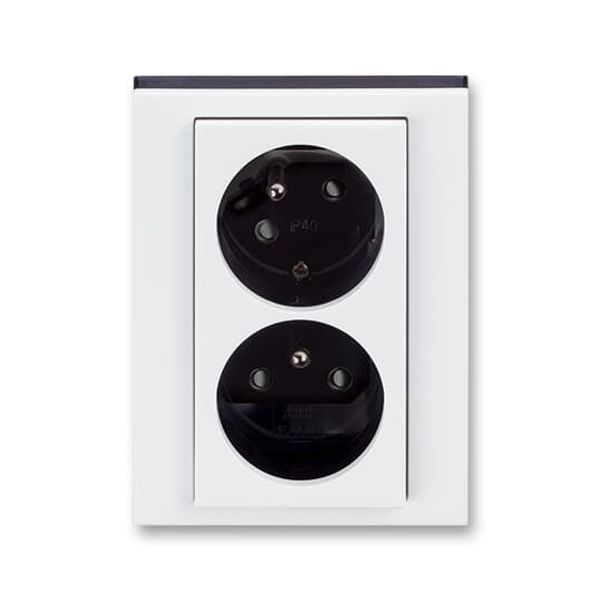 5593H-C02357 03 Double socket outlet with earthing pins, shuttered, with turned upper cavity, with surge protection image 77