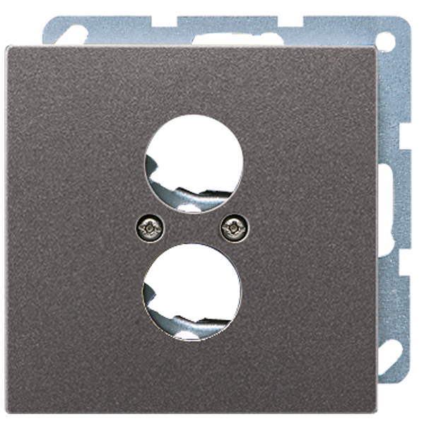 Centre plate for 2 loudsp. or BNC socket AL2962-2AN image 3