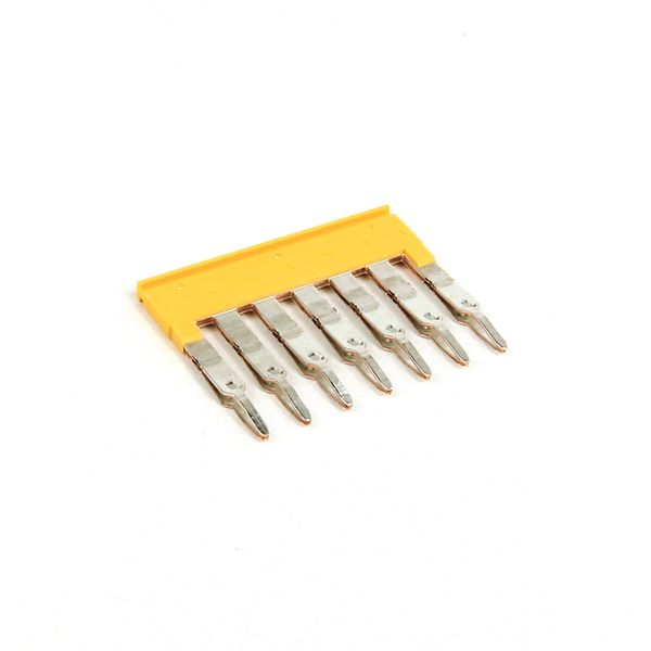 Terminal Block, Jumper, Screwless, 6P, Yellow, for 1492-L3 image 1