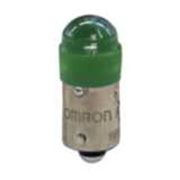 Pushbutton accessory A22NZ, Green LED Lamp 100/110/120 VAC A2270682F image 1