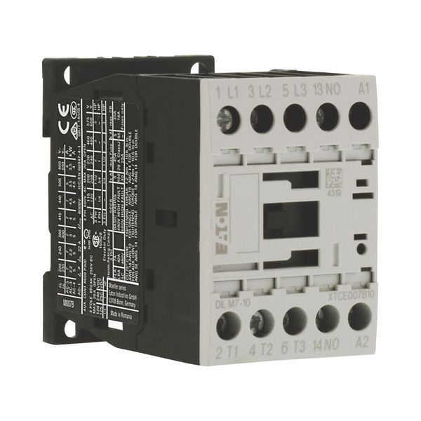 Contactor, 3 pole, 380 V 400 V 3 kW, 1 N/O, 110 V DC, DC operation, Screw terminals image 16