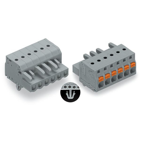 2231-113/008-000 1-conductor female connector; push-button; Push-in CAGE CLAMP® image 4