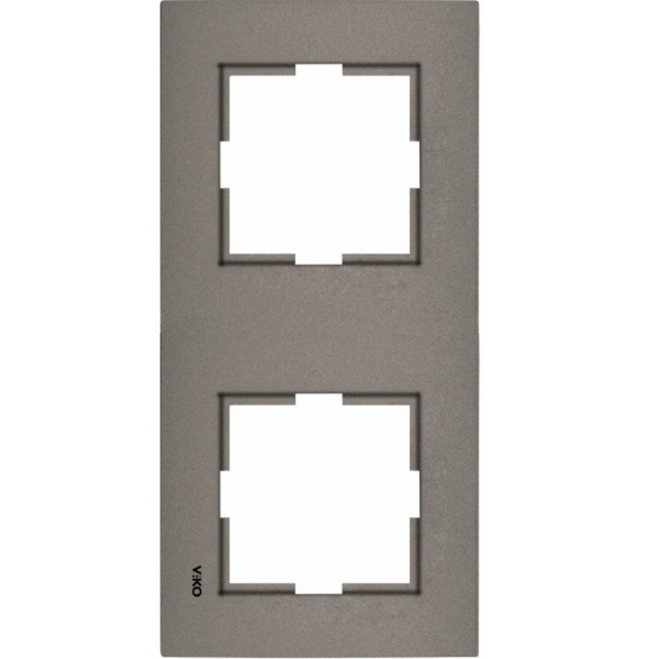 Novella Accessory Anthracite Two Gang Frame image 1