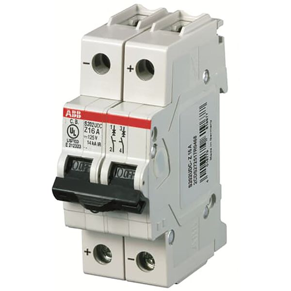 S202UDC-Z4 Miniature Circuit Breaker - 2P - Z - 4 A image 1