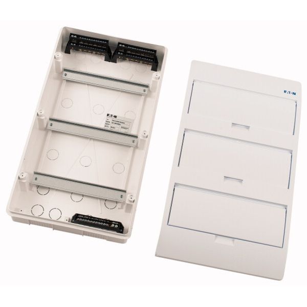 ECO Compact distribution board, flush mounting, 3-rows, 12 MU, IP40 image 3