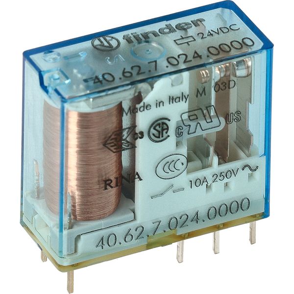 PCB/Plug-in Rel. 5mm.pinning 2CO 10A/24VDC/SEN/Agni (40.62.7.024.0000) image 3